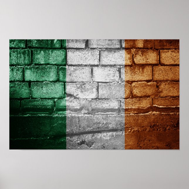 Irlands flagga poster (Framsidan)