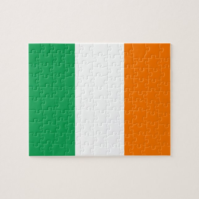 Irlands flagga pussel (Horisontell)