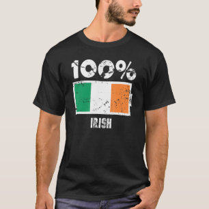 Irlands Flagga Support 100 Irish Battery Power T Shirt