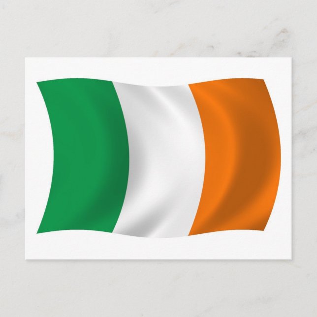Irlands flagga vykort (Framsida)