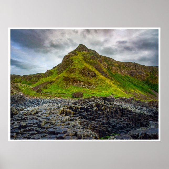 Irlands Giant's Causeway Natur Fotoväggkonst Poster (Framsidan)