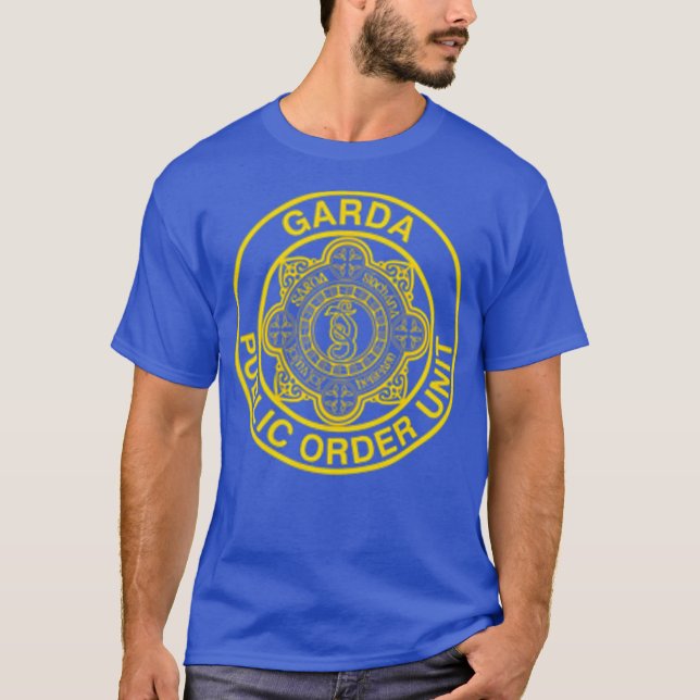 Irlands irländska polis Garda SWAT Public Order T Shirt (Framsida)