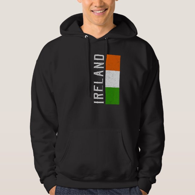 Irlands kulturarv Pride Land Support Irish Flagga Hoodie (Framsida)