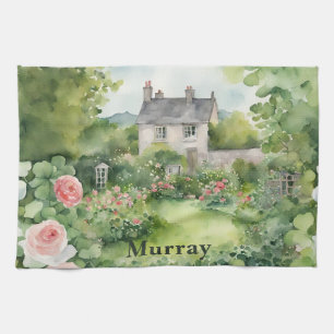 Irlands Land House Irish Surname Namn Anpassningsb Kökshandduk