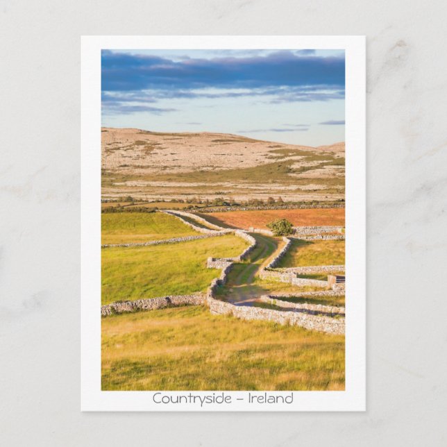 Irlands landsbygd vykort (Framsida)