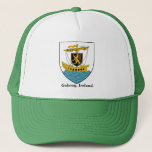 Irlands lastbilschaufförer som Galway civic vapen Keps