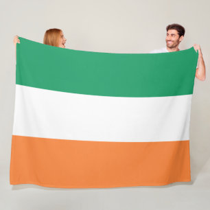 Irlands nationalflagga, irländsk standard, banner fleecefilt