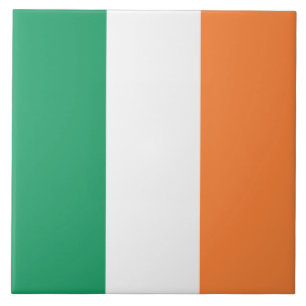 Irlands nationalflagga, irländsk standard, banner kakelplatta