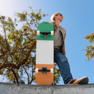 Irlands nationalflagga, irländsk standard, banner mini skateboard bräda 18,5 cm