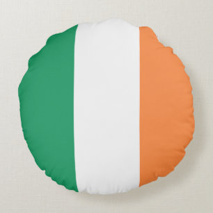 Irlands nationalflagga, irländsk standard, banner rund kudde