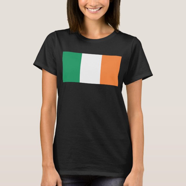 Irlands nationalflagga, irländsk standard, banner t shirt (Framsida)