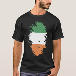 Irlands nationella Flagga för för manar sydliga kv T Shirt
