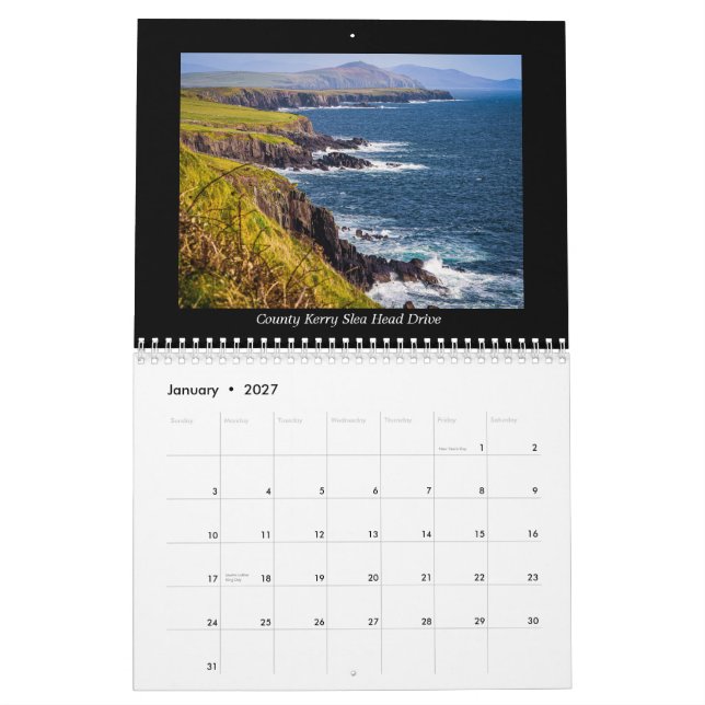 Irlands naturvårdsvetenskap: 2025 kalender (Jan 2027)