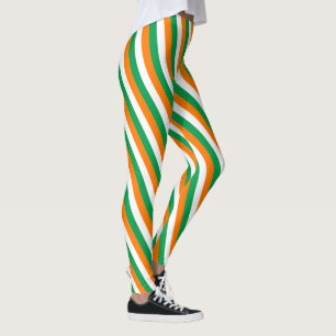 Irlands och Irlands Flagga/fläkt för idrott Leggings