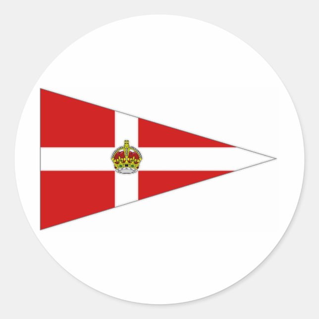 Irlands pennant runt klistermärke (Framsida)