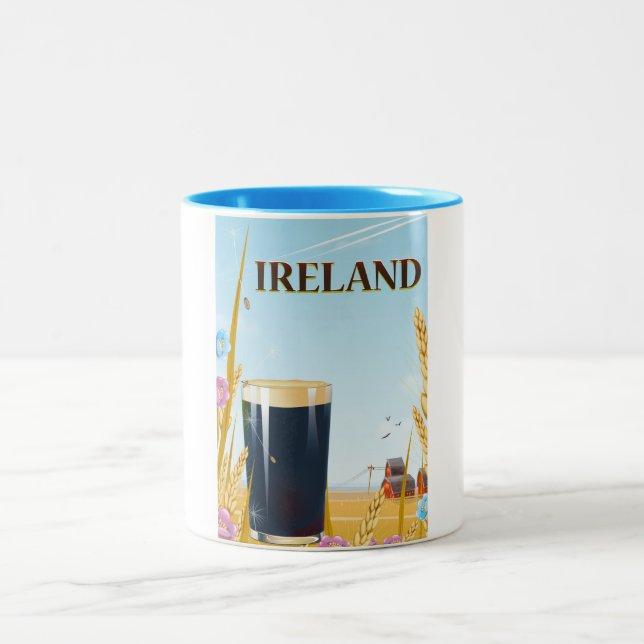 Irlands reklamfilm om landskap Två-Tonad mugg (Center)
