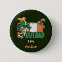 Irlands Vintage Flagga St. Patrick's Day Retro
