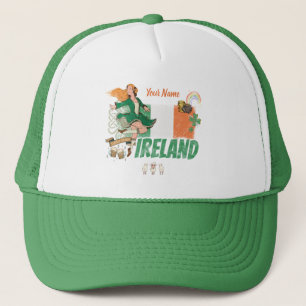 Irlands vintage flagga St. Patrick's Day souvenir Keps