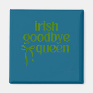 Irländsk adjö drottning coquette bow st patricks d magnet