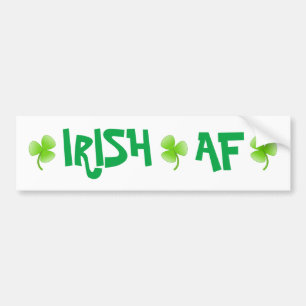 Irländsk AF-Grönt Shamrock Bildekal