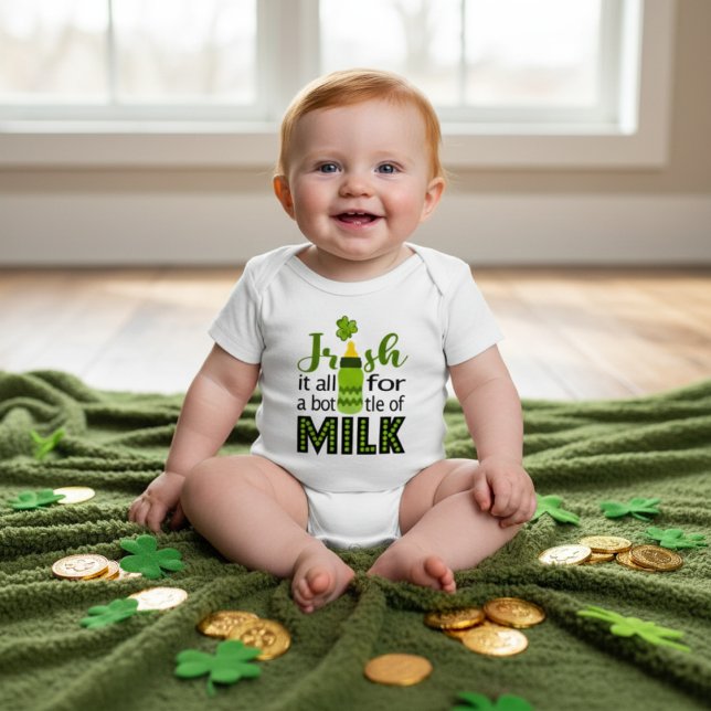 Irlandsk allting för en flaska mjölk | St Paddy's T Shirt (Skapare uppladdad)