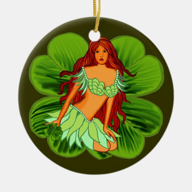 Irländsk älv runt ornament (Framsidan)