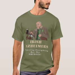 Irländsk Alzheimer Rolig St. Paddy Gangster T-Shir T Shirt