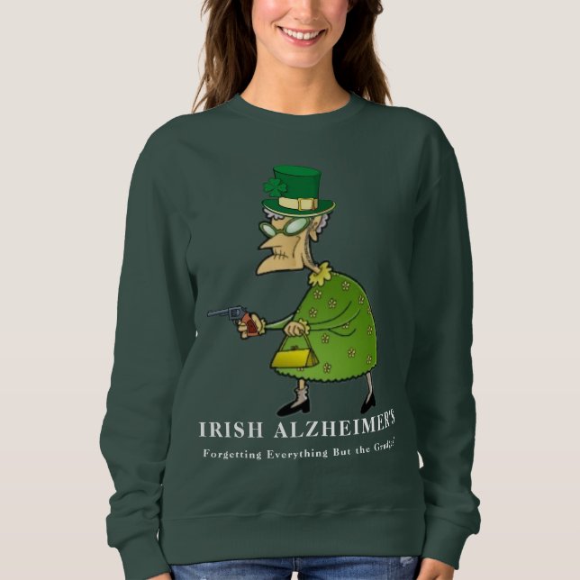 Irländsk Alzheimers St. Patricks Day humor  T Shirt (Framsida)