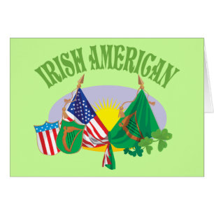 Irländsk amerikan hälsningskort