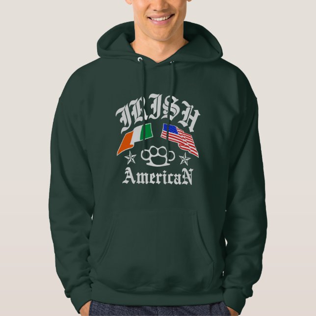 Irländsk amerikan hoodie (Framsida)