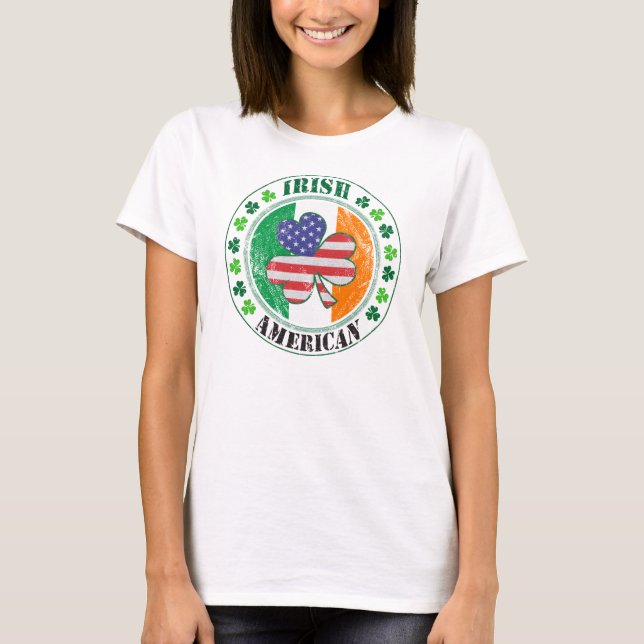 Irländsk amerikan t-shirt (Framsida)