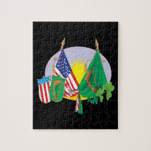 Irländsk amerikanpride pussel