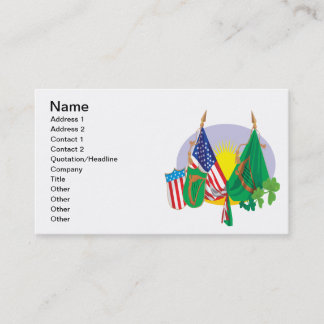 Irländsk amerikanpride visitkort
