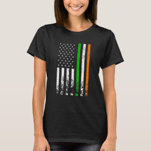 Irländsk-amerikansk flagga Irland Flagga St Patric T Shirt