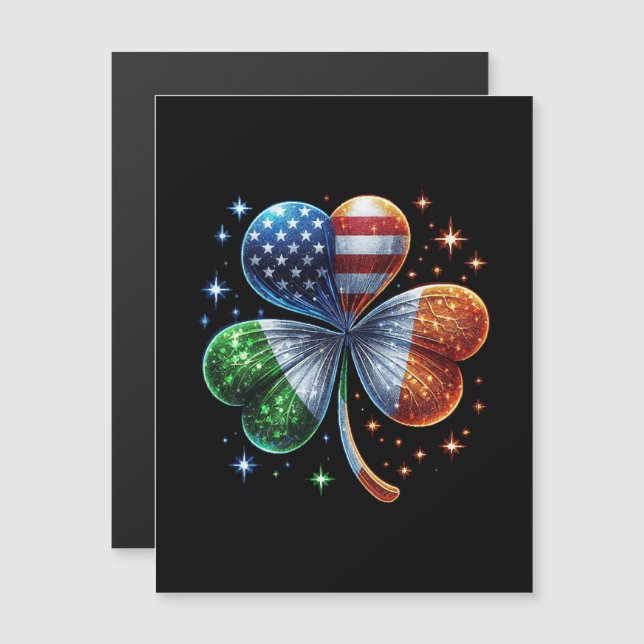 Irländsk amerikansk flagga ST PATRICKS DAY (Fram/baksida)