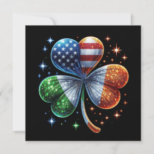 Irländsk amerikansk flagga ST PATRICKS DAY