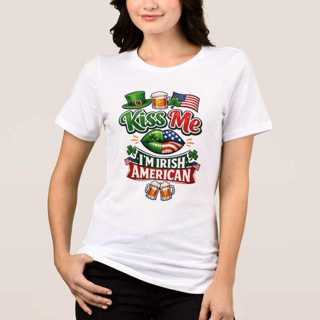 Irländsk-amerikansk kulturarv T-shirt  (Framsida)