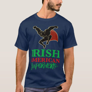 Irländsk amerikansk superhjälte t shirt