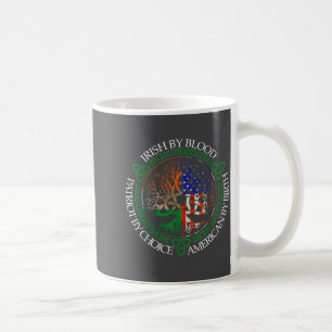 Irländsk av blod Amerikan genom födsel Patriot gen Kaffemugg