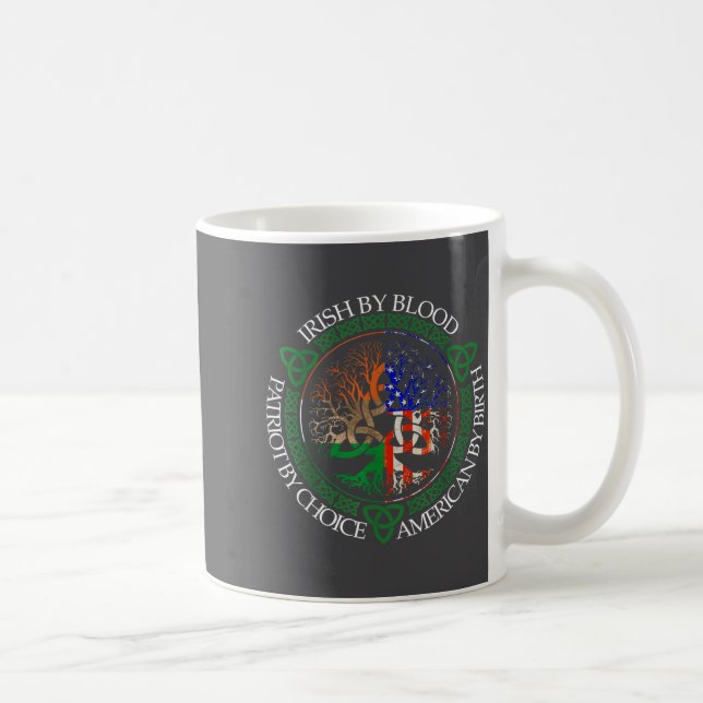 Irländsk av blod Amerikan genom födsel Patriot gen Kaffemugg (Höger)