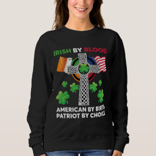 Irländsk av blod Amerikan genom födsel Patriot gen T Shirt
