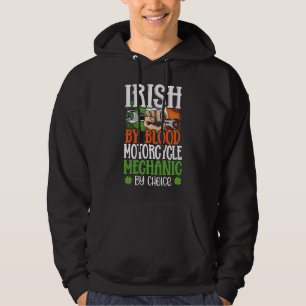 Irländsk av blodet Motorcykelmekaniker av valet Ir Hoodie