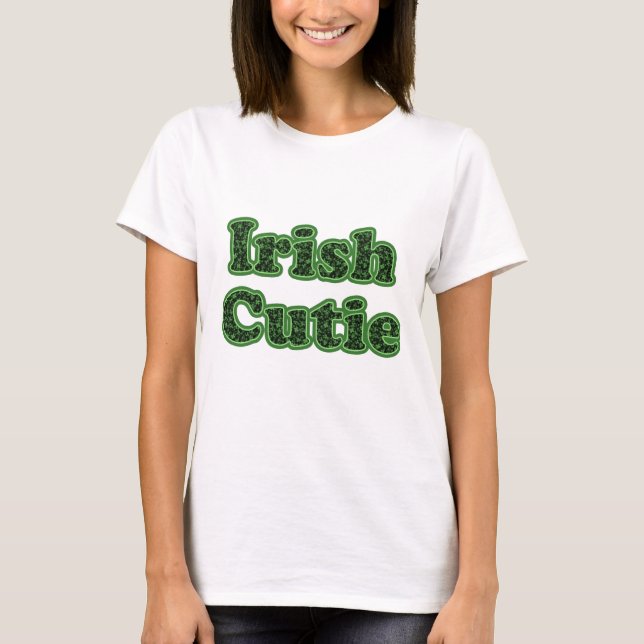 Irländsk bästa Cutie damspagetti Tee Shirt (Framsida)