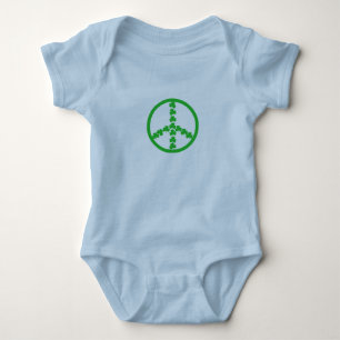 Irländsk bebis för fredstecken tee shirt