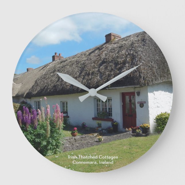 Irländsk bild för Wall Clock Stor Klocka (Framsida)
