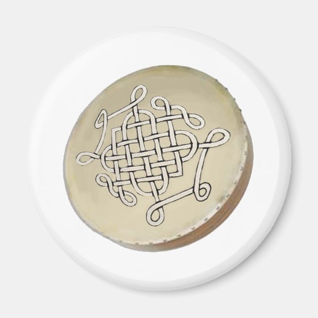Irländsk Bodhran - Irländsk Stepdans Magnet (Framsidan)