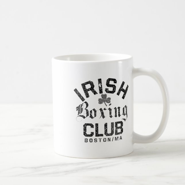 Irländsk boxningsklubb - Boston Massachusetts  Kaffemugg (Höger)