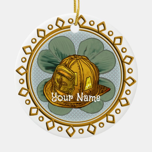 Irländsk brandman ornament (Framsidan)