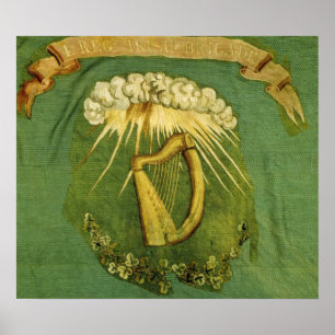 Irländsk brigadflagga poster