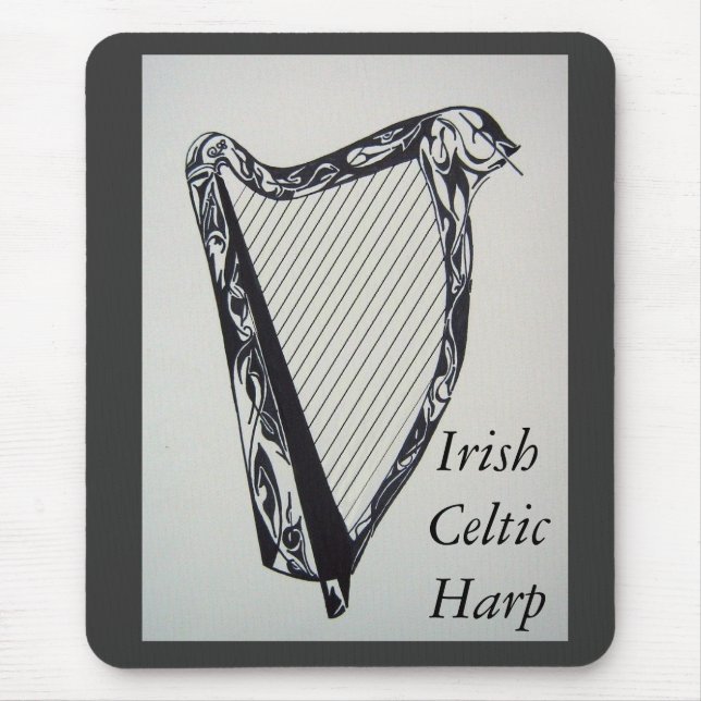 Irländsk Celtic harpa Musmatta (Framsidan)